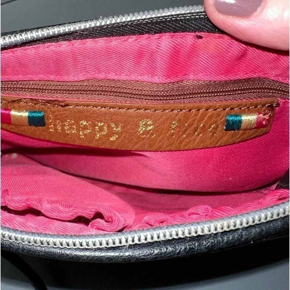 The Sak Crossbody Bag Small Black White Striped Wristlet Convertible Casual‎